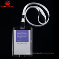 Factory custom half-hard Transparent waterproof ID card holder